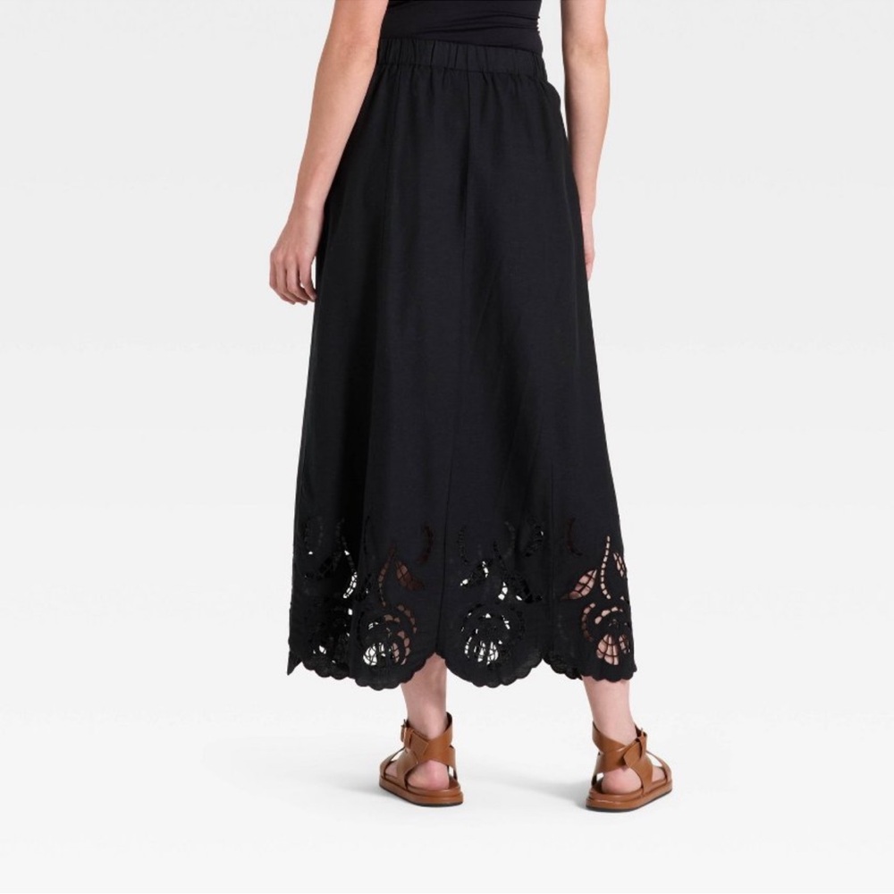 Universal Thread Black A-Line Skirt - Picture 3 of 3